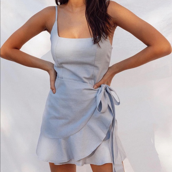 Princess Polly Dresses & Skirts - Princess Polly | Cottage Hill Mini Dress | Size: 0 | Color: Baby Blue